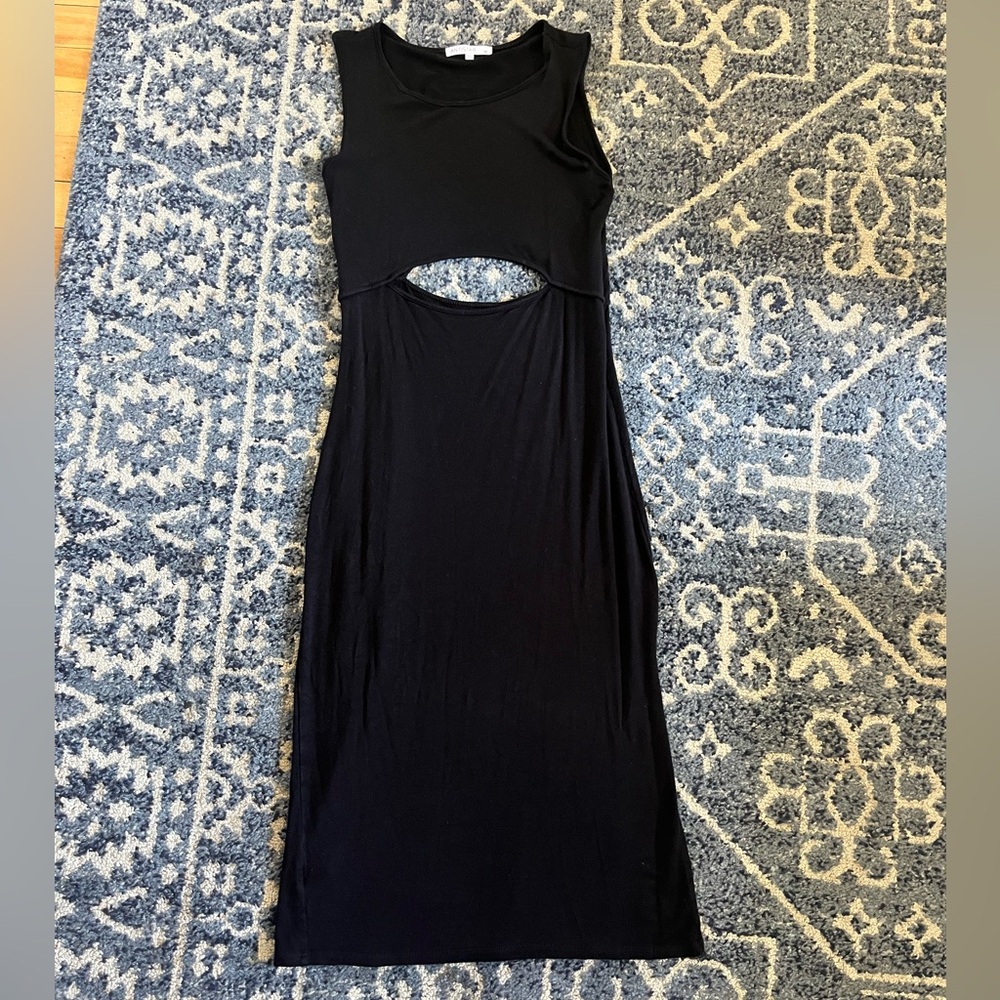 Antistar cut out midi black dress size M